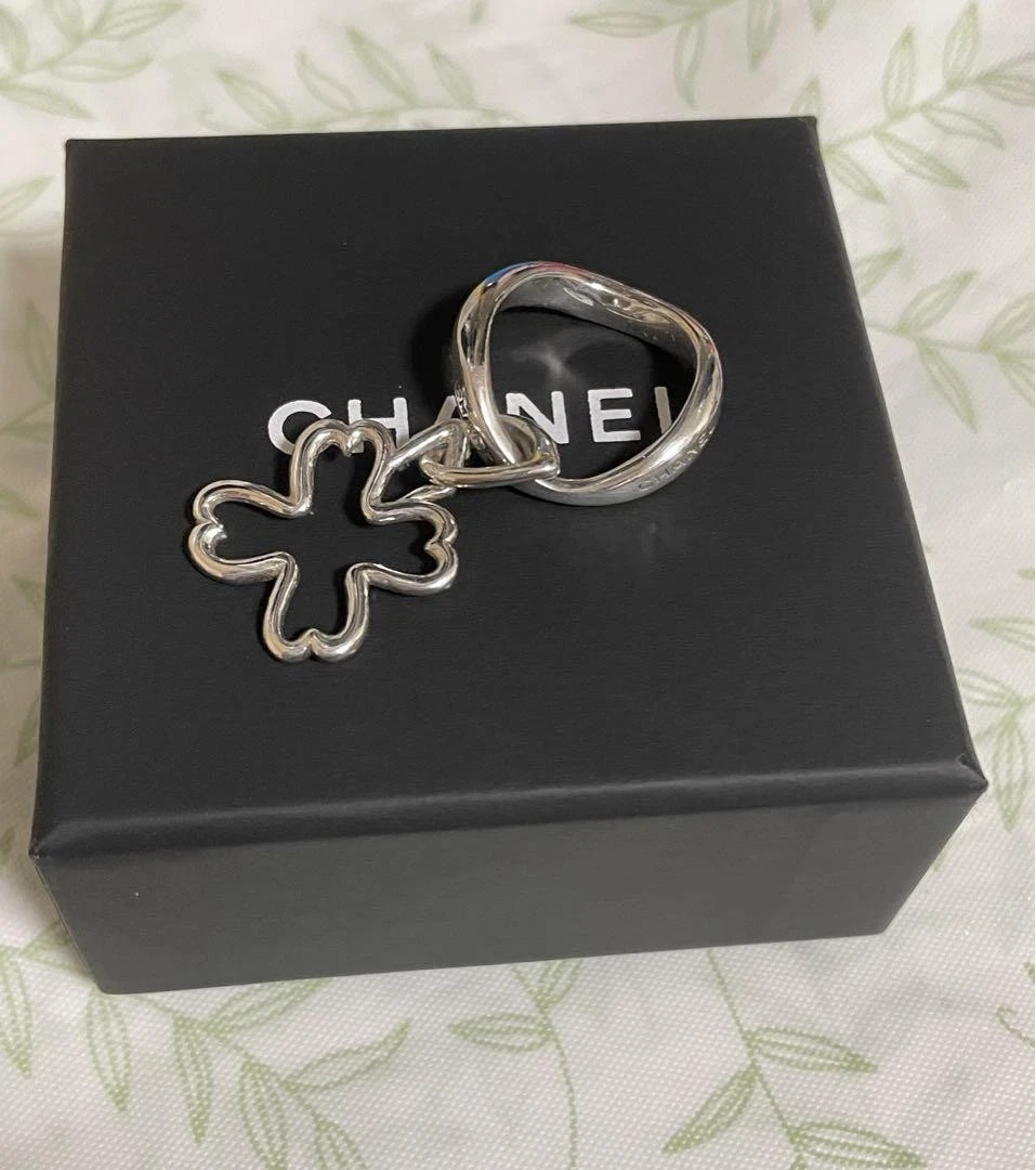 Anello Chanel Argento 925 Misura 12 Vintage Minimo Usura Autentico