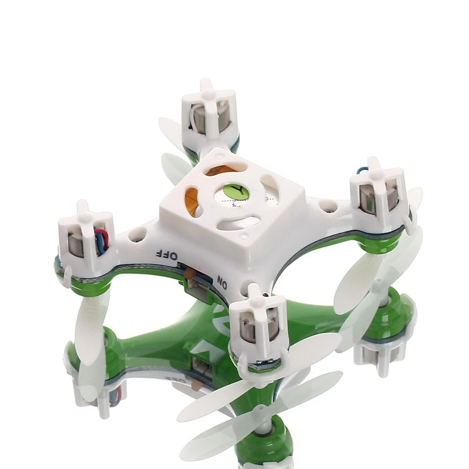 Green Mini RC Drone 2.4G 4CH 6-Axis Quadcopter LED Aircraft Toy w Remote Control - Image 4 of 4