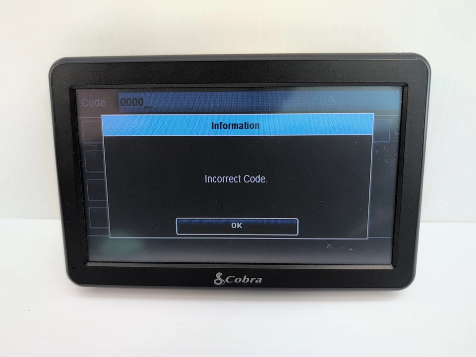 Cobra 7600 Pro 7” GPS Navigation - Monitor Only - For Parts Repair - Input Lock - Image 3 of 4