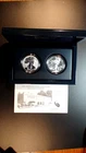 2013-W SILVER EAGLE 2 COIN ENHANCED & REVERSE PROOF SET WITH COA & ALL OGP!