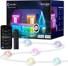 Pak Smart Permanent Outdoor Lights, 20 Modes, 98ft 60 LED, IP67 Waterproof, Comp