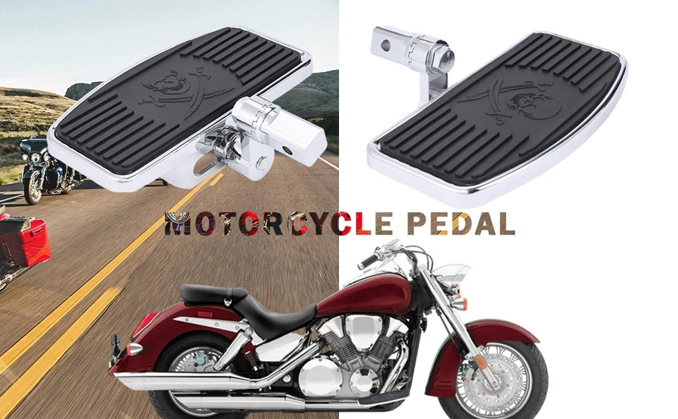 2x Adjustable Front Floorboards Flootboards For Suzuki Honda Yamaha Motorcycle - Image 3 of 4