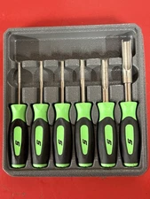 Snap-on Tools USA NEW 6-Piece GREEN Soft Grip Terminal Tool Kit SGDTT106