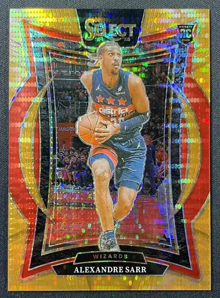 2024-25 Panini Select Concourse Rookie Neon Orange Pulsar /18 Alexandre Sarr -JJ