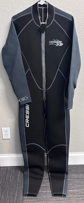 Men's Cressi Lido Long 2mm Wetsuit (Black/Gray) - Size XXL/6