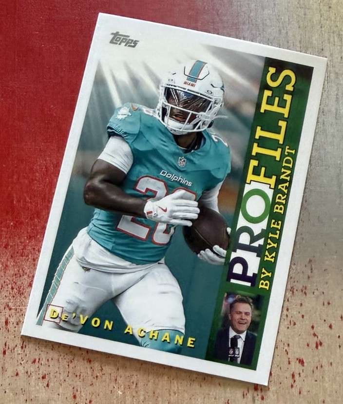 2026 Topps Flagship - Devon Achane #TP-6 Profiles - Miami Dolphins