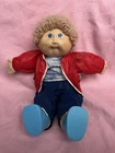 Vintage Cabbage Patch Kids Boy Blue Eyes Tan Hair Outfit NEEDS TLC Coleco 80s