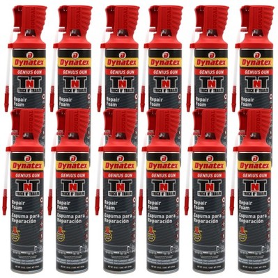 Dynatex Truck N Trailer Repair Foam 20 oz w/ Genius Gun (12-Pack)