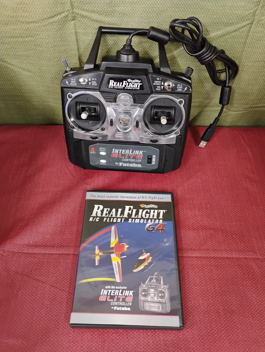 GREAT PLANES REAL FLGHT G3 FLGHT SMULATOR NTERLNK PLUS CONTROLLER