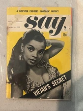 Rare! SAY Magazine April 1955  (Acceptable)