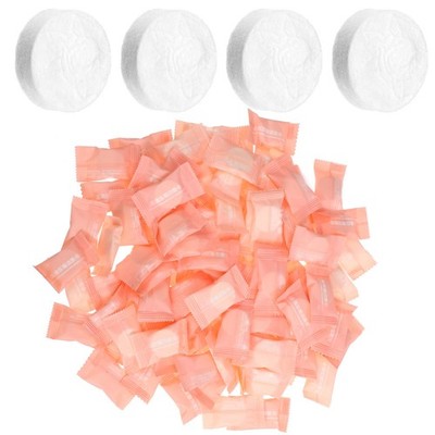 100 Pcs Einmalwaschlappen Komprimiertes Handtuch Druckwaschlappen