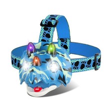 Triceratops LED Headlamp Dinosaur Headlamp for Kids Camping Gear Es... Fast Ship