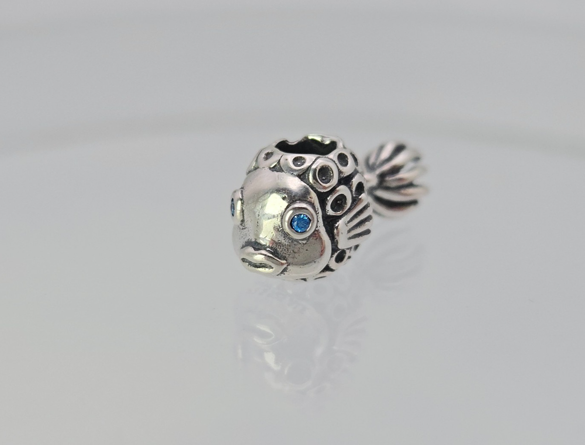 Authentic Pandora Silver Angel Fish Charm | eBay