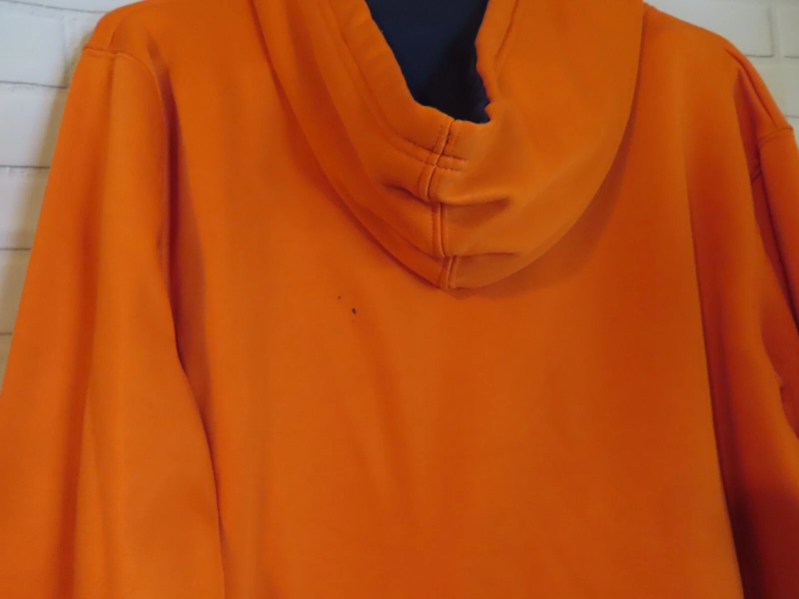 VETEMENTS Felpa con cappuccio blu Colosseum da uomo taglia M ILLINI arancione pullover ILLINOIS