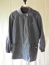 Iz Sport Women's Gray Blue Coat Jacket With Hood, Size S