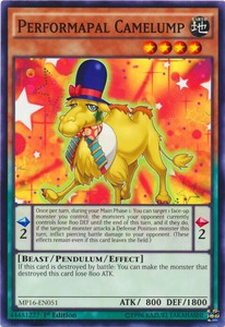Performapal Camelump - MP16-EN051 - Common - 1st Edition x3 - Near Mint
