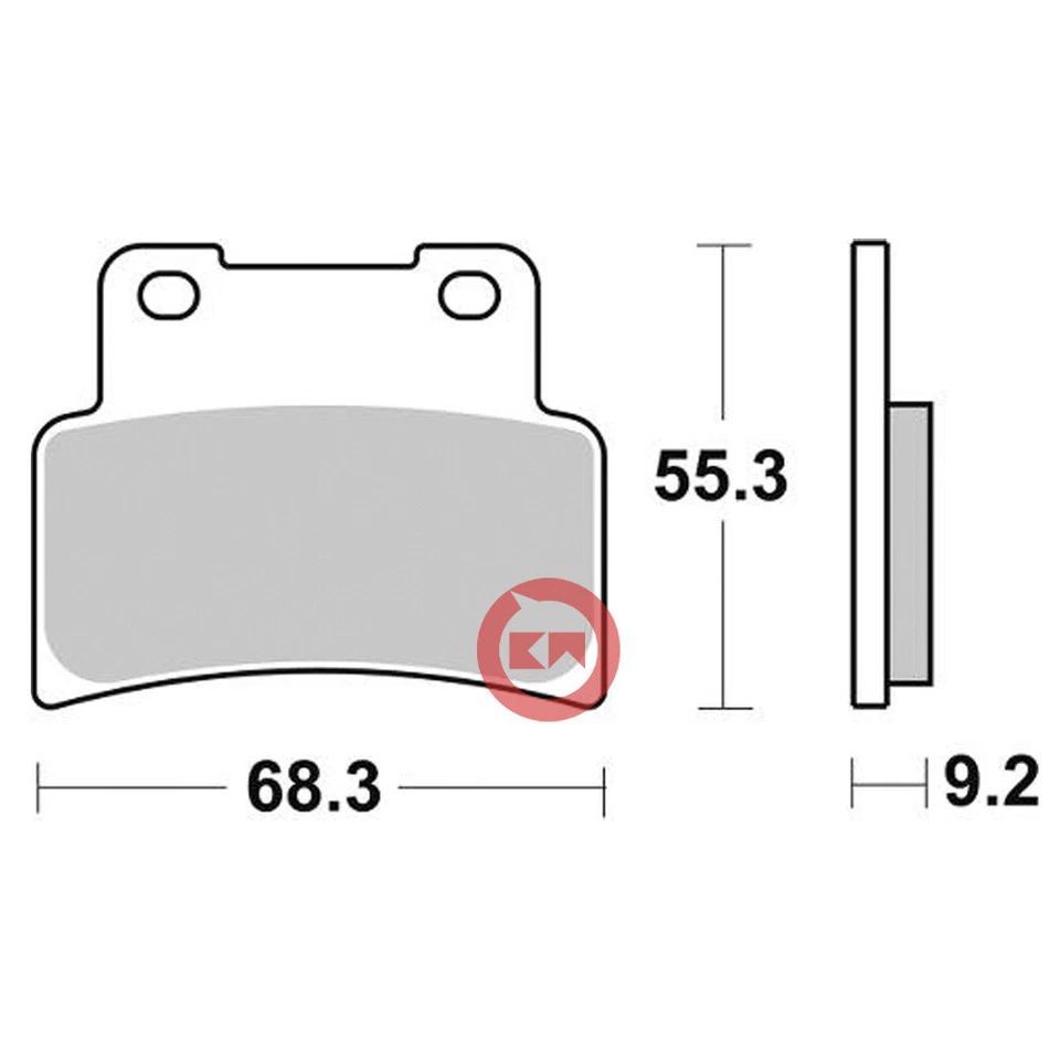 SBS 844HS KIT PASTIGLIE FRENO ANTERIORE APRILIA MANA / MANA GT 850 2007-2016 - Изображение 2 из 4