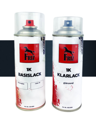 FRIZ Spraydosen Set 400ml für Opel 20H (Z20H) Nocturnoblau + 400ml Klarlack