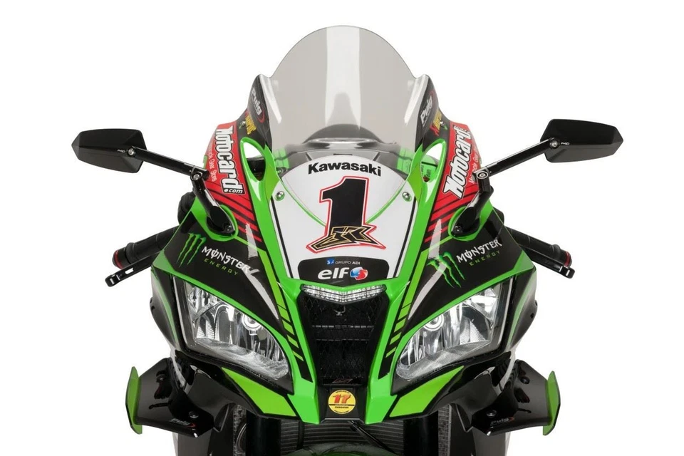Pantalla Puig Dark Smoke Z-Racing Kawasaki ZX-10R Ninja Performance 2016-2018 Foto 2 de 2