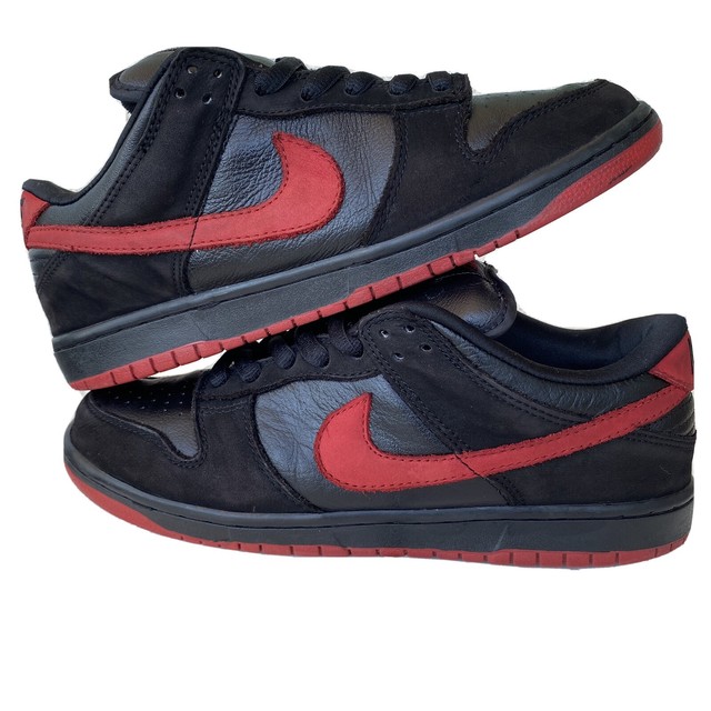 Nike SB Dunk Low Vamps 2003 Black Red Menâs Size 9.5 304292 061 | eBay