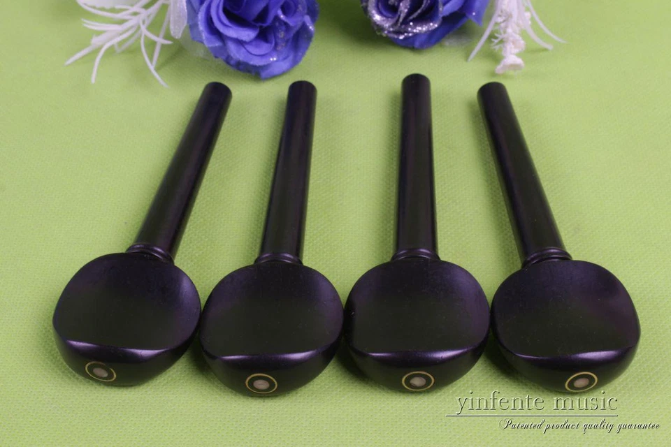 4pcs 4/4 Cello Peg Pegs Full size Natural Ebony Cello parts Accessories - Image 2 of 2