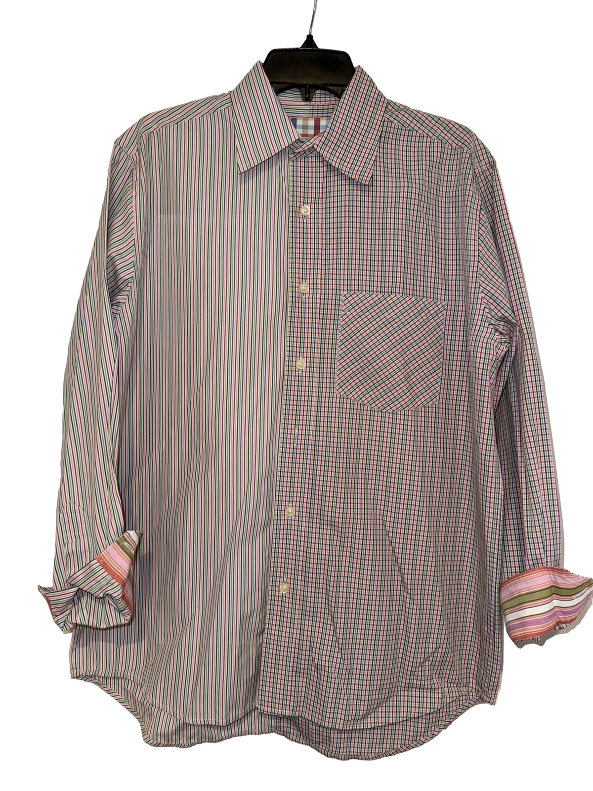 Robert Graham Medium Button Down Multi Color Stri… - image 1