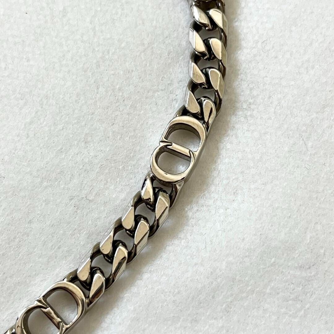 Dior Homme necklace with CD icon chain links silver men From Dior Homme necklace with CD icon chain links silver men From