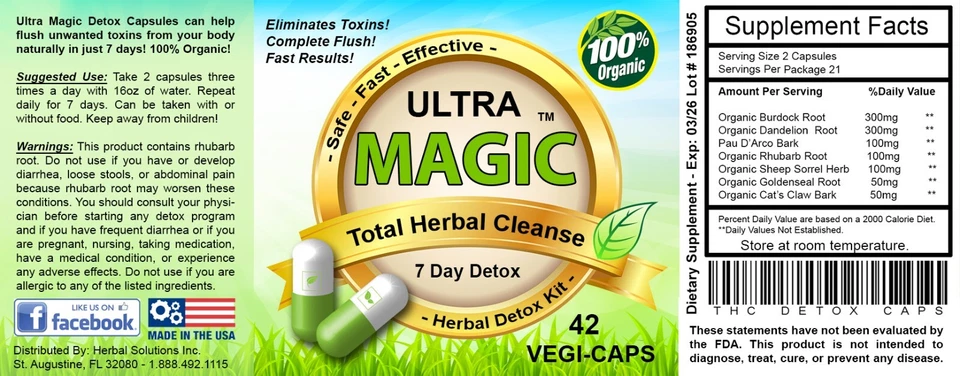 Ultra Magic Detox™ 7-Day Cleanse - Full Body Herbal THC Detox Kit & System Flush - Image 2 of 4