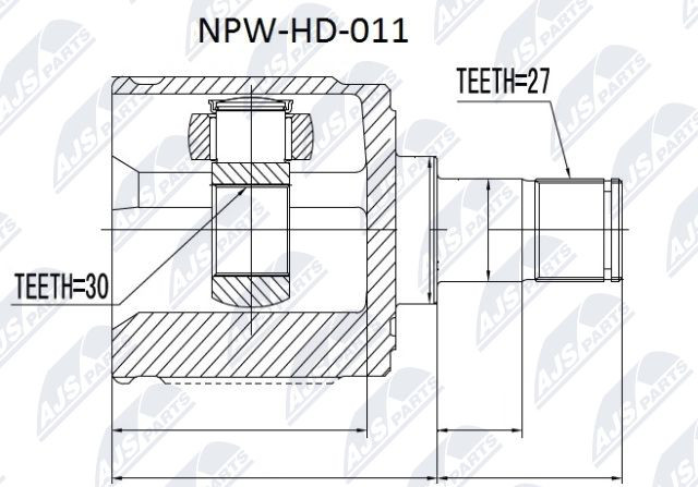 NPW-HD-011 NTY Joint Kit, drive shaft for ACURA,HONDA