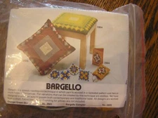 Artcraft Concepts BARGELLO EYEGLASS CASE #2904 Gold w/ Green Brown Rust White