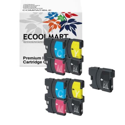 9 pack LC61 ink set fits Brother MFC-6490W MFC-290C MFC-5890CN Printer