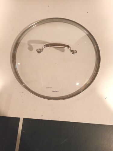 Cuisinart Glass Lid, Skillet, Pot 11 5/8" ID & 12.25" OD Great shape! Replace! - Picture 1 of 2