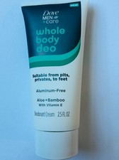 Dove Men Care Whole Body Deodorant Aluminum Free Invisible Cream 2.50 Oz.  342