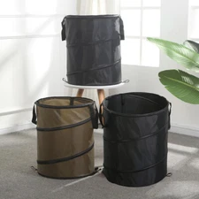 Lawn Garden Waste Bag Reusable Camping Yard Trash Can Storage Bag with 2 Handle