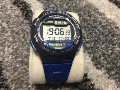 Casio 3283 W-734 Men's Blue Digital Watch | eBay