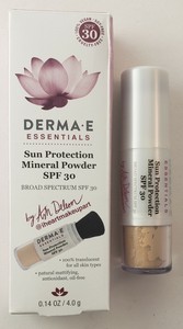 derma e essentials sun protection mineral powder spf 30