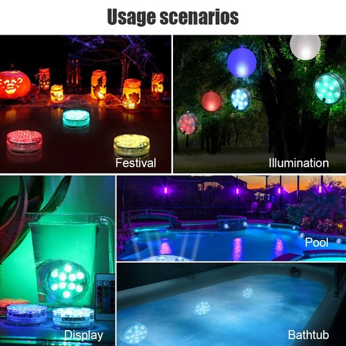 LED Lamp Underwater Glow Light Show 
