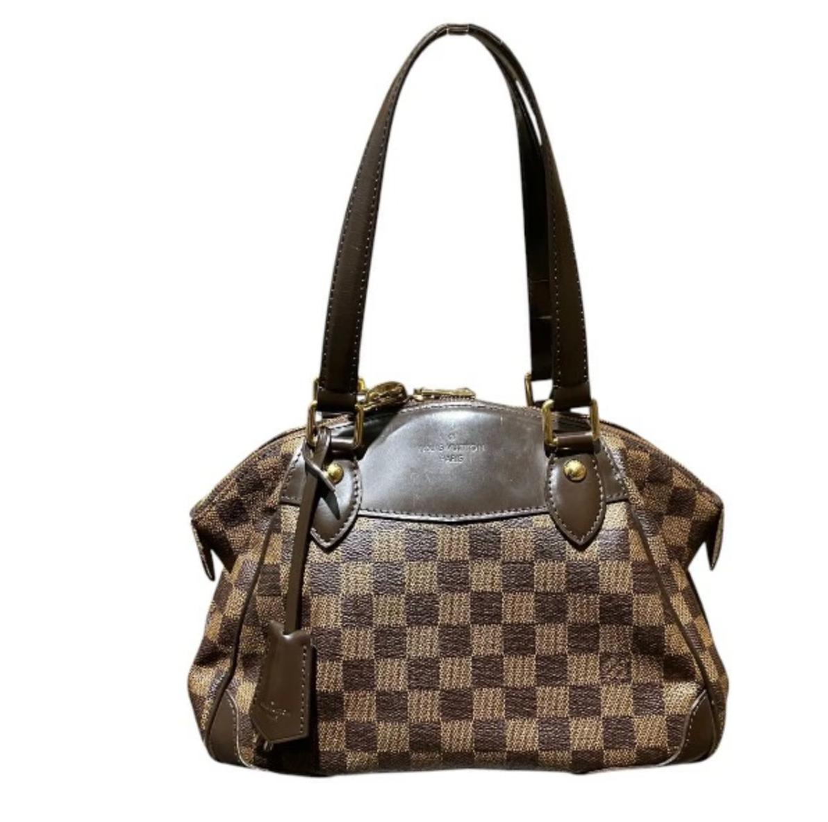 Auth LOUIS VUITTON Damier Verona PM Handbag Brown Damier canvas N41117 s0406a
