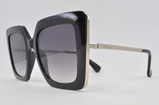 Max Mara Sunglasses MM0051 DESIGN4 01B Black, Gold, Size 52-21-140