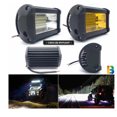 5  LED Spot Light 2Row Worklight Car , Truck Offroad Driving Lamp 2PC WHITE