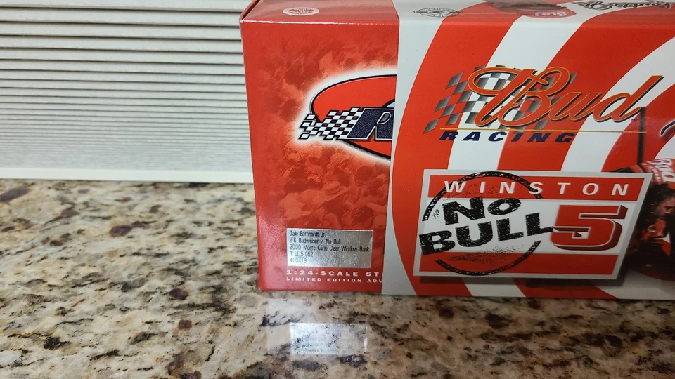 Banco ventana transparente Dale Earnhardt Jr #8 Budweiser No Bull Winston 5 2000 1/24 Foto 3 de 3