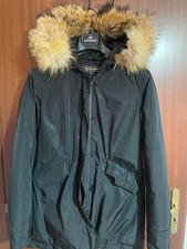 Woolrich Arctic Parka Donna Nero Taglia M Originale Vera Pelliccia Removibile