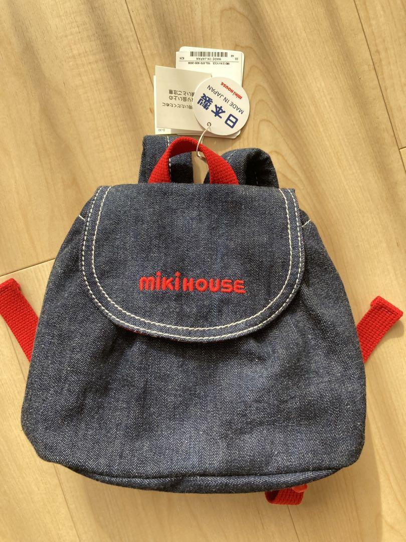 Miki House Denim Backpack Made In Japan