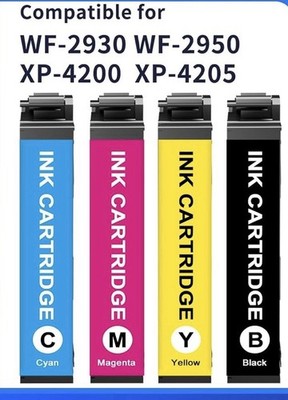4-pack 232xl Ink Cartridge High Yield For Epson Xp-4200 4205 & Workforce Printer