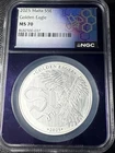 2025 Malta S5E Golden Eagle NGC Cert MS 70 Purple Core! Perfection! Silver!