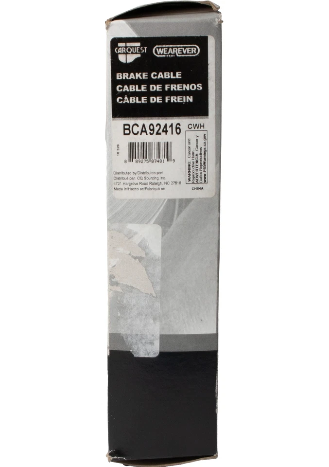 Cable de freno Carquest Wearever para camionetas Chevrolet serie C/K 1966-72 BCA92416 Foto 4 de 4