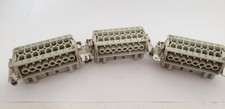 HARTING 16 E-F CONNECTOR, 16-PIN FEMALE, 16A, 500V LOT OF 3