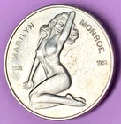 MARILYN MONROE - .999 FINE SILVER ROUND - 1 TROY OZ - 1926-1962 - RISQUE ART