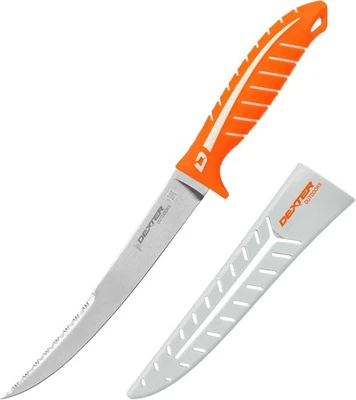 Dexter Outdoors Dextreme Dual Edge 8" Stiff Fillet Knife | Includes Sheath 24913