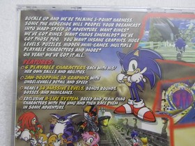Sonic Adventure Limited Edition Sega Dreamcast NFR No HW Video Sticker Complete!